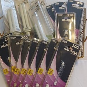 FEIT Electric Halogen Bulbs - Lot Of 16 (4) Sizes New